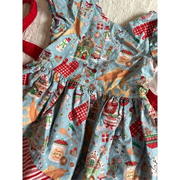 Custom Made Holiday Dress 4T - Picture 3 of 7